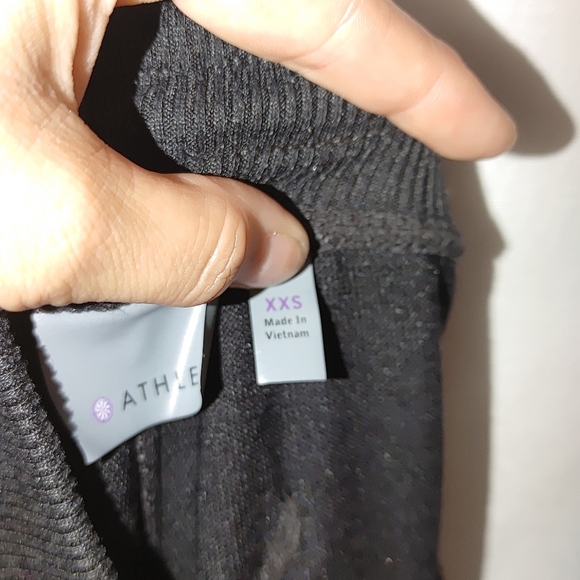 Athleta Knit Joggers Charcoal Gray Black XXS Similar to Restore‎ Style - Picture 11 of 12